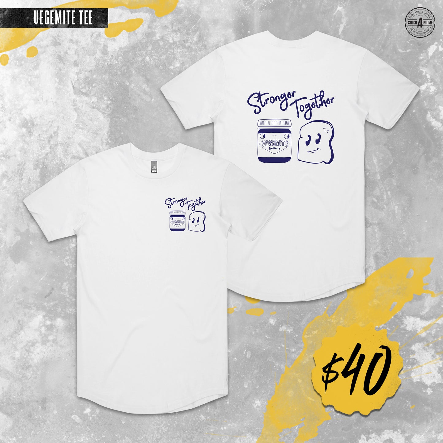 Vegemite Stronger Together State Tee (White)